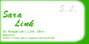 sara link business card